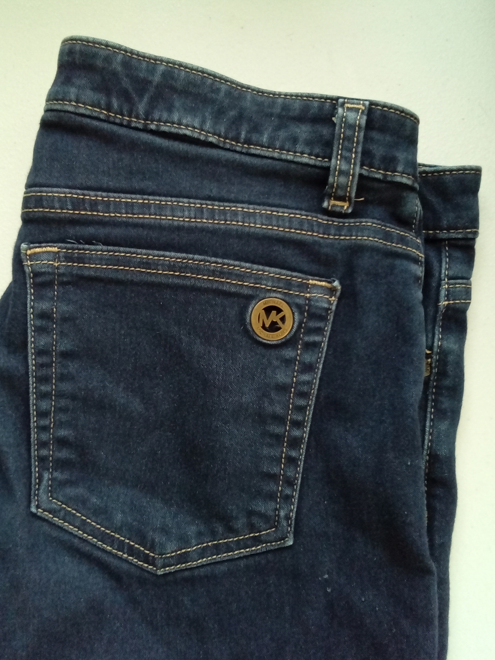 Michael Kors Izzy Skinny Navy Blue Denim Jeans - Women's Size 12